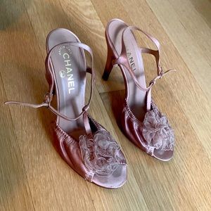 Vintage Rose Chanel Heels Size 8.5